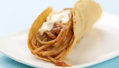 Spaghetti Tacos