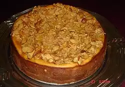 Almond Crunch Pumpkin Cheesecake