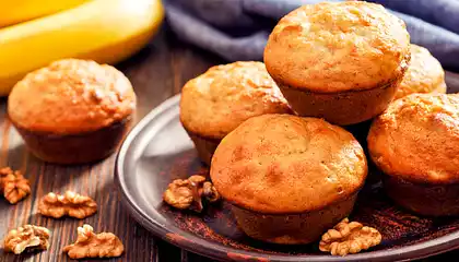 Low Fat Banana Nut Muffins