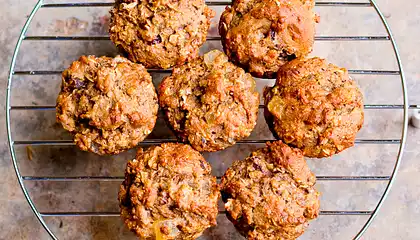 Oatmeal Banana and Fruit Muffins