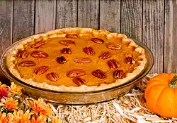 Nancy Reagan's Pumpkin Pecan Pie