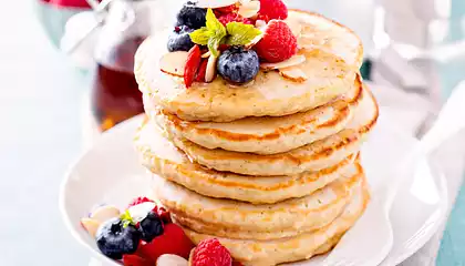 Light and Fluffy Whole Wheat Pancakes