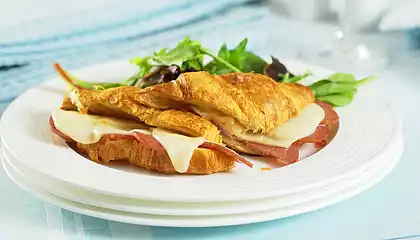 Cheese Salami Croissants