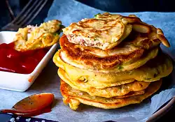 Mung Bean Pancakes - Bindae Duk