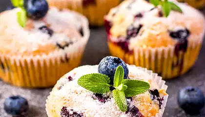 Blueberry Cream Cheese Muffins