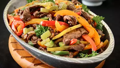 Beef and Vegetables in Red Wine Sauce