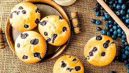 Blueberry Cornmeal Muffins