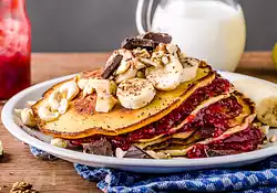 Breakfast Sourdough Maple Pancakes