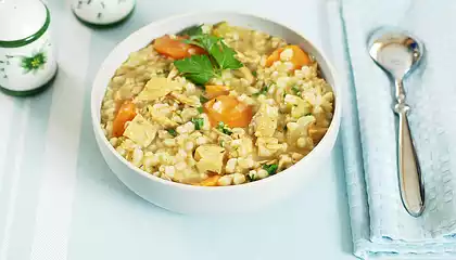 Leftover Turkey Barley Soup