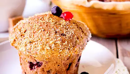 High-Protien Blueberry Muffins