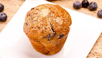 Yummy Oatmeal Blueberry Muffins