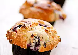 Quick Blueberry Ice-cream Muffins