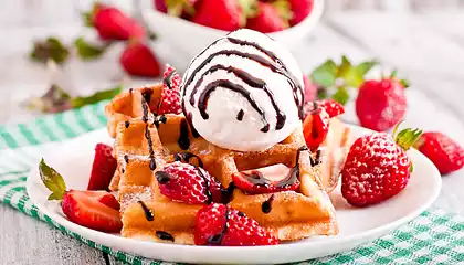 Easy Sour Cream Waffles