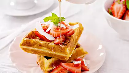 Eggnog Waffles