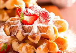 Nutty Maple Waffles