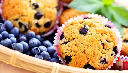 Prize-winning Lemon Blueberry Muffins