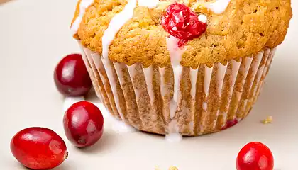 Buttermilk Cranberry Cornmeal Muffins