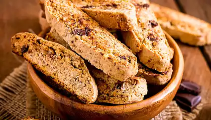 Chocolate Chip and Almond Biscotti