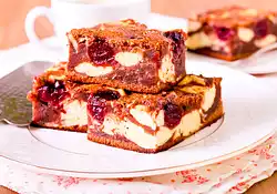 Cream Cheese Cherry Marbled Brownies