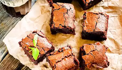 Super Easy Double-Fudge Brownies