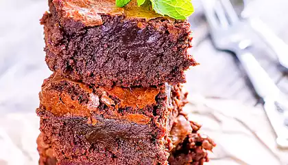 Double Fudge Saucepan Brownies