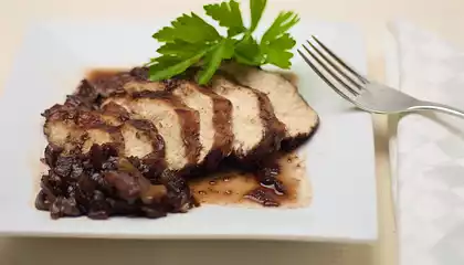 Blueberry Balsamic Chicken with Shallots