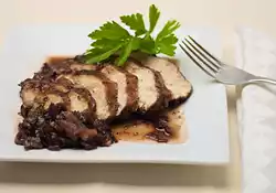 Blueberry Balsamic Chicken with Shallots