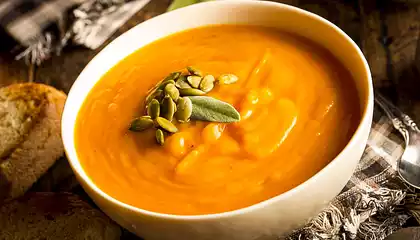 Martha's Pumpkin and White Bean Soup