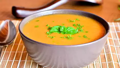 Curried Butternut Squash and Apple Soup