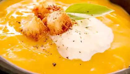 Acorn Squash and Sweet Potato Soup