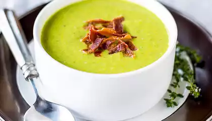 Minted Split and Fresh Pea Soup