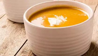 Autumn Squash and Apple Soup