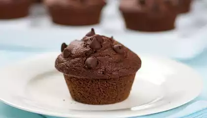 Chocolate Chocolate Chip Cupcakes