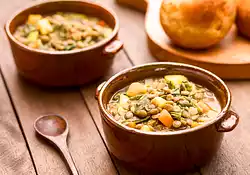 Vegetable Soup with Lentils (Vegan)