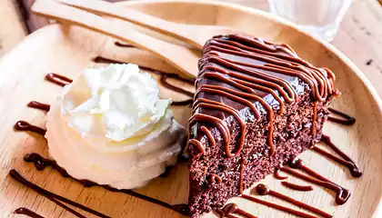 Ganache-Filled Devil's Food Cake