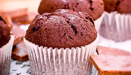 Applesauce Cocoa Muffins
