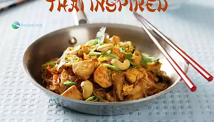 Spicy Thai Noodles with Chicken and Shrimp