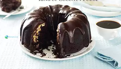 Ring of Coconut Fudge Cake