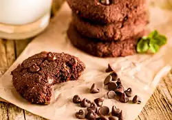 Chewy Double Chocolate Cookies