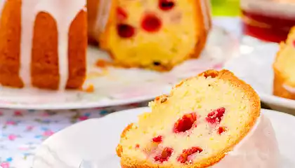 Berry Almond Bundt Cake
