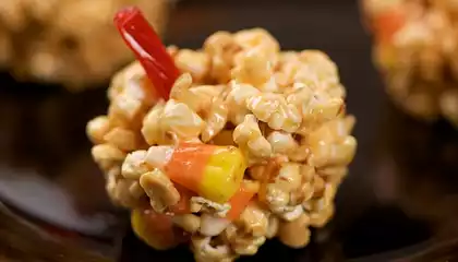 Halloween Popcorn Peanut Pumpkins