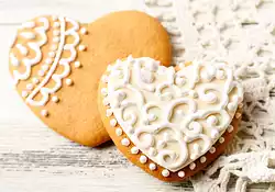 Delicate Heart Sugar Cookies