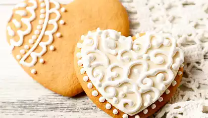 Delicate Heart Sugar Cookies