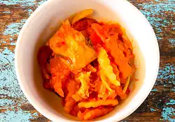 Cabbage, Carrot, and Green Pepper Kimchi