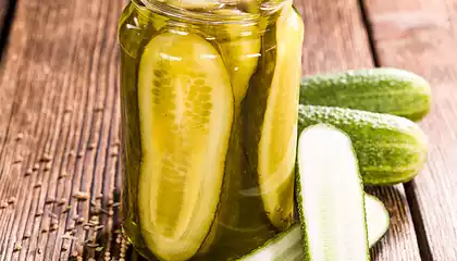 Bread and Butter Microwave Pickles