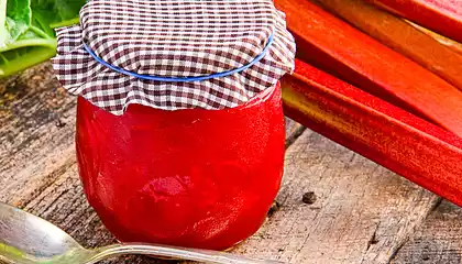 Grandma's Rhubarb Jam (Freezer Jam)