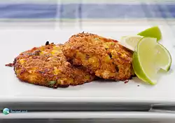 Curried Corn and Crab Cakes