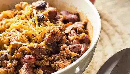 Cheesy Chili for a Crowd