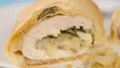 Low Fat Chicken in Phyllo