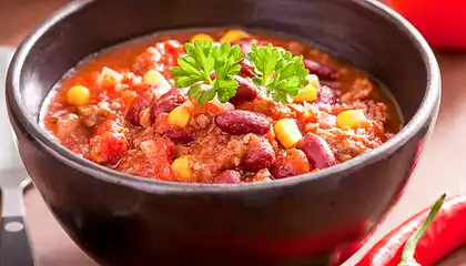 Chili Spiced Beef and Bean Stew